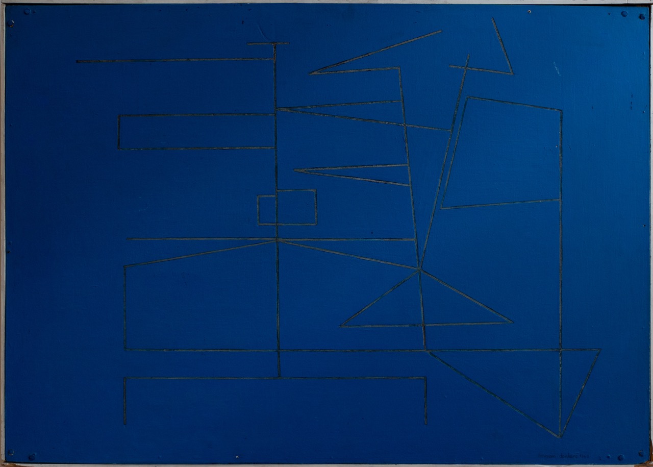 Composition bleue by Herman Denkens