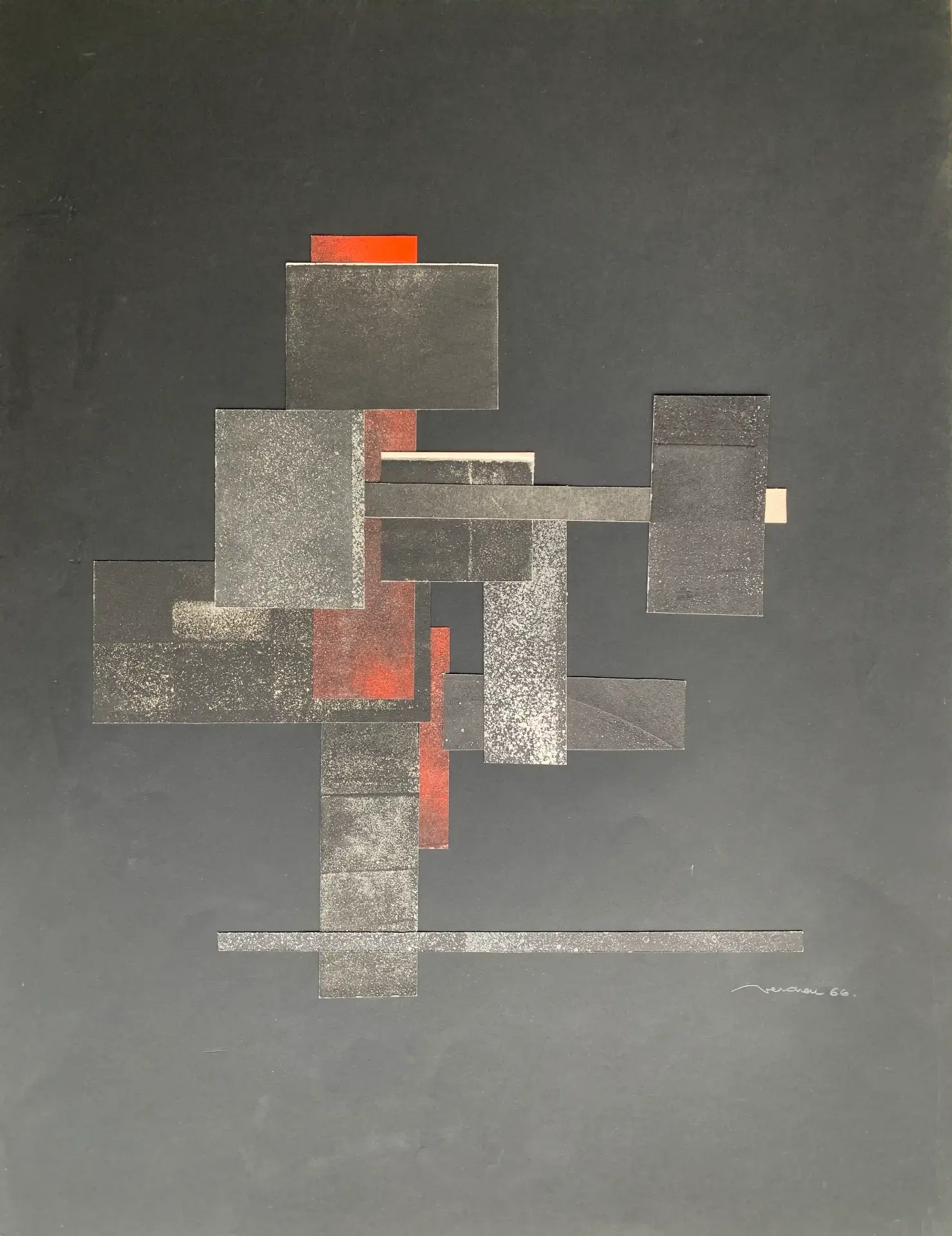 Gravo-collage (clone) by Marcel-Henri Verdren