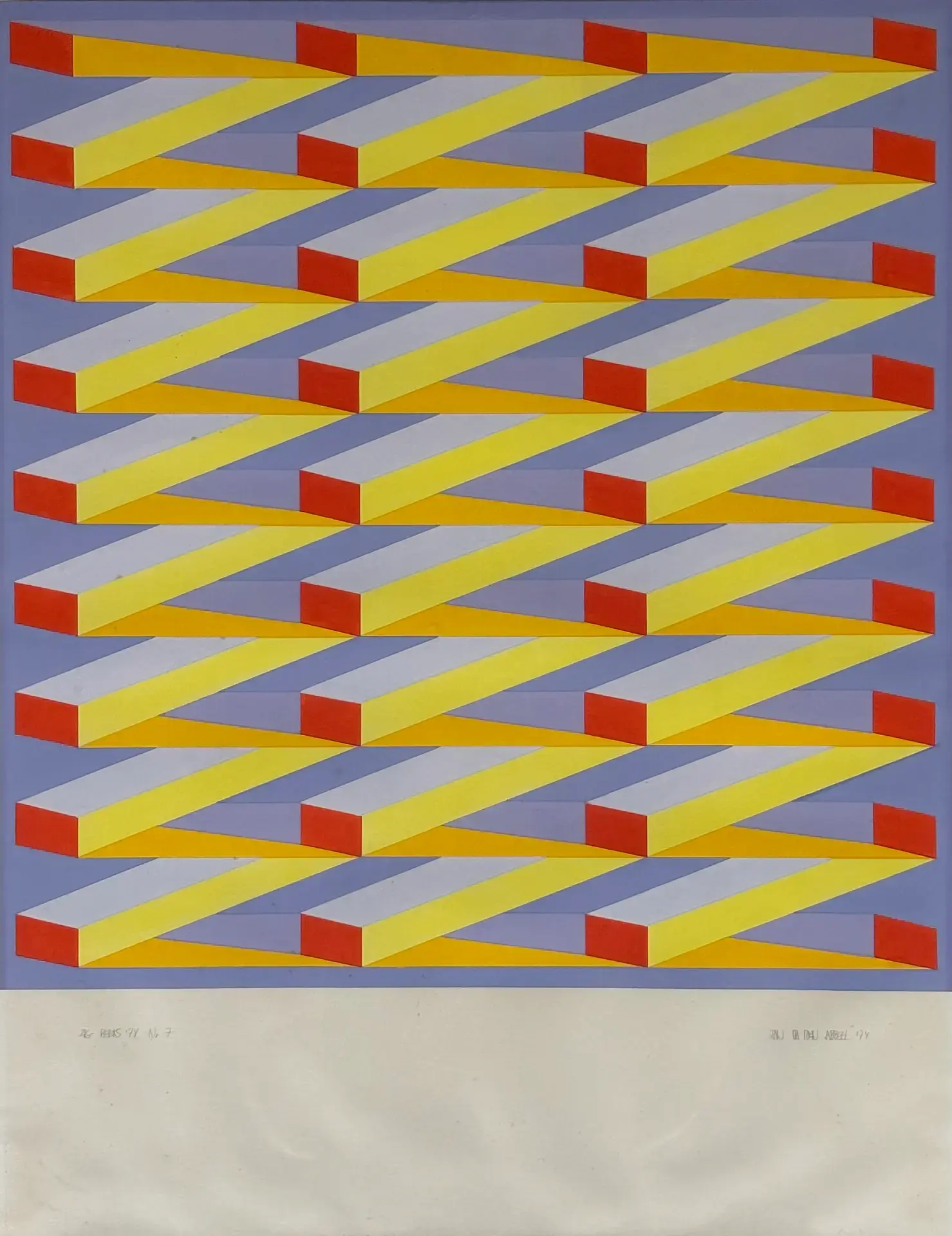 Zig-reeks n° 7 by Jan van den Abbeel