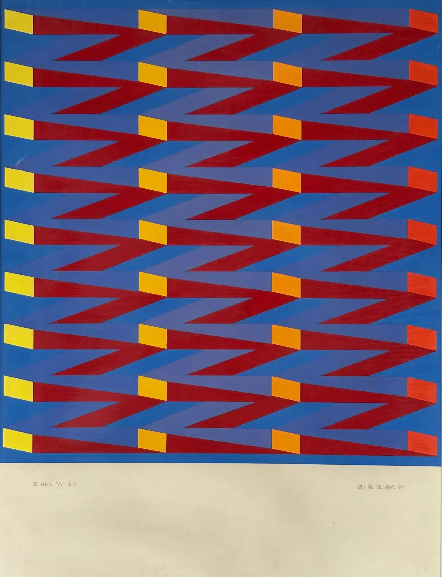 Zig-reeks n° 2 by Jan van den Abbeel