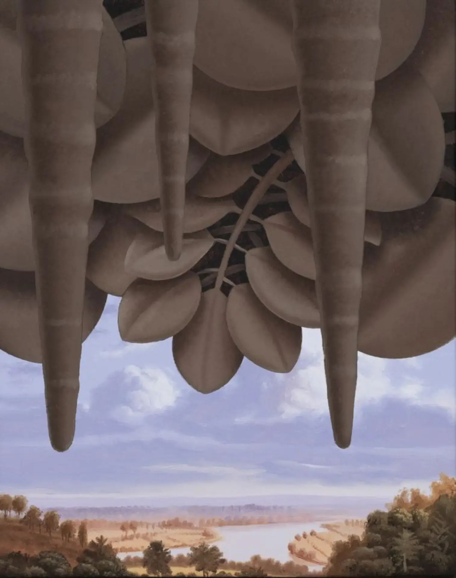 Two Hills behind the Cave by null