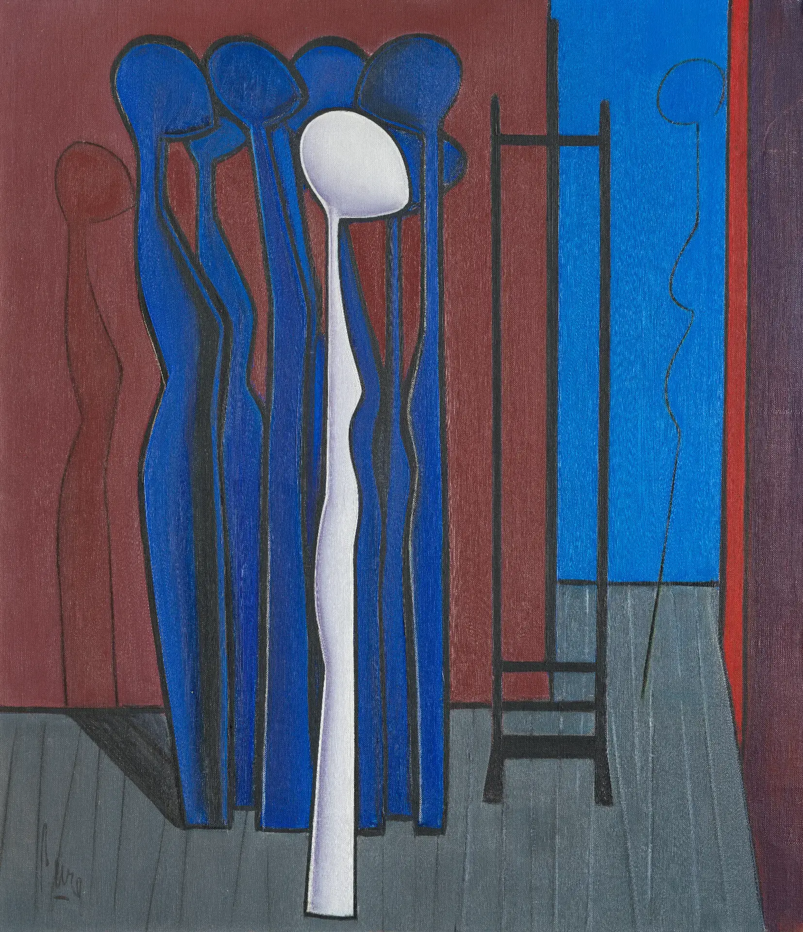 La figura blanca by Luc Peire