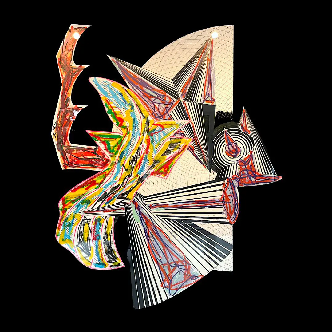 Then came death and took the butcher by Frank Stella
