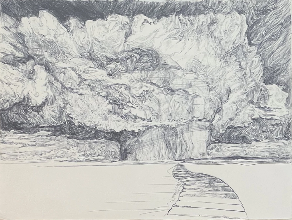 Nuage et chemin by  